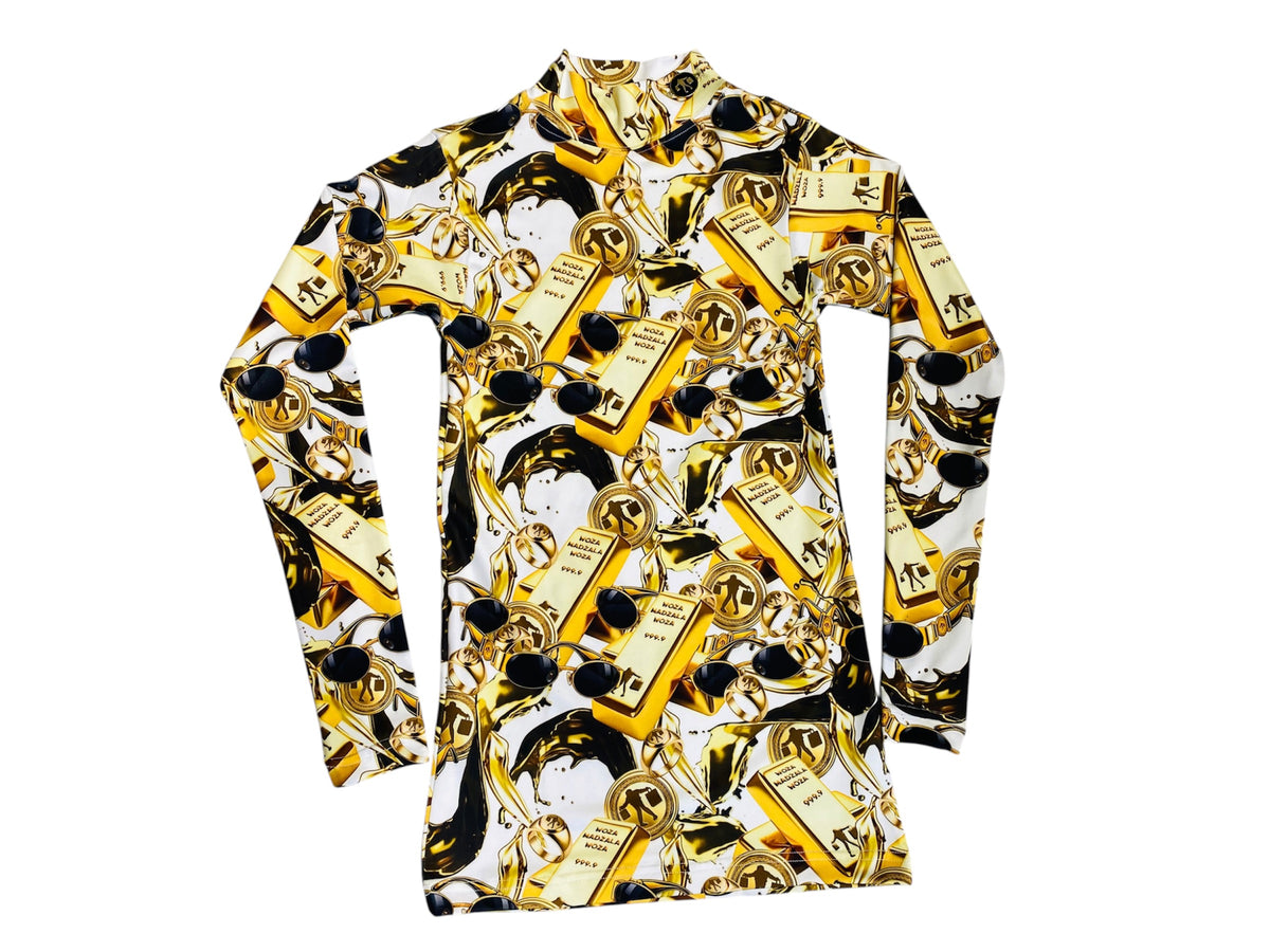 Gold Liquid Polo Neck